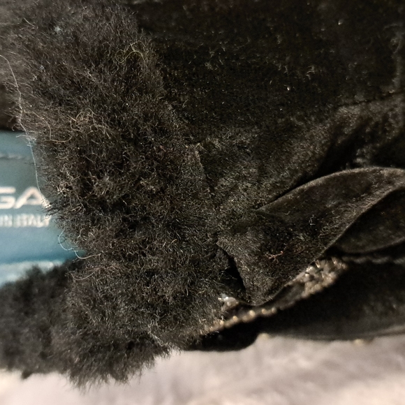 NEW!! VIA SPIGA velvet heeled mules - Picture 4 of 8